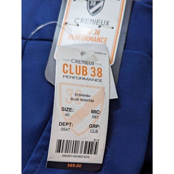 Cremieux Mens Dark Blue Polyester CLUB Performance Twill Atwood Shorts 40 NWT - Picture 3 of 7